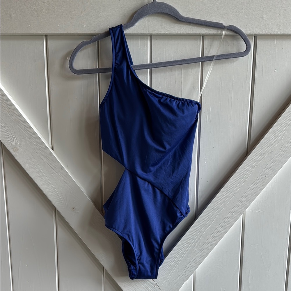 Victoria's Secret size small Royal Blue one shoulder swimsuit